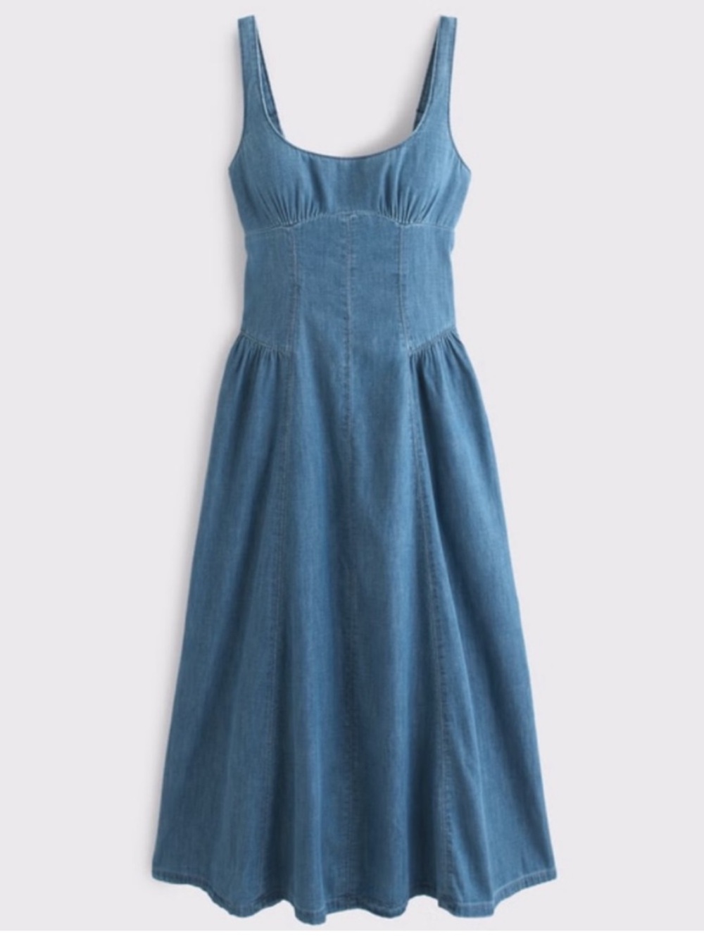 Abercrombie & fitch bra free dylan midi dress chambray - Picture 1 of 6
